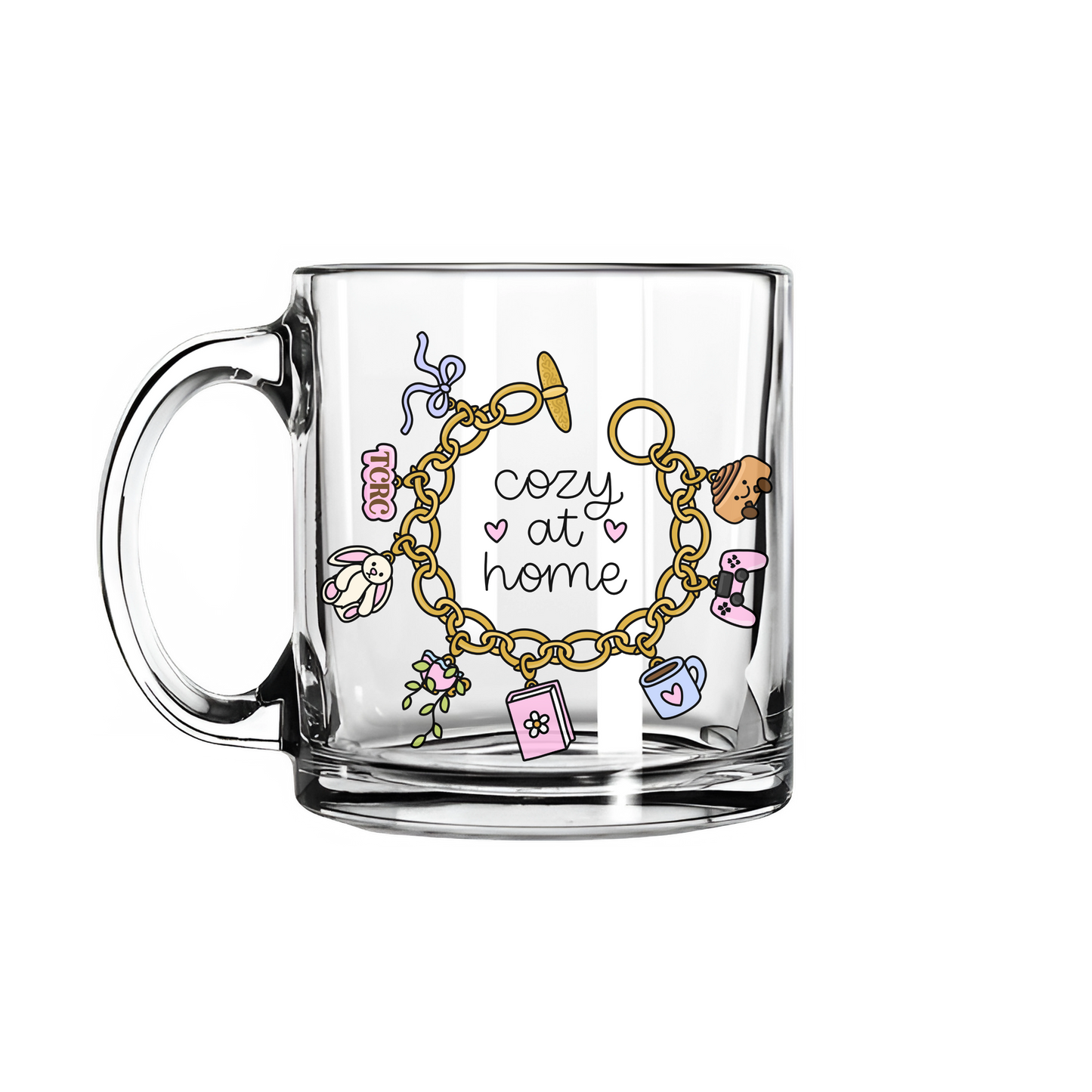 The Cozy Reading Corner "Cozy At Home" Glass Mug