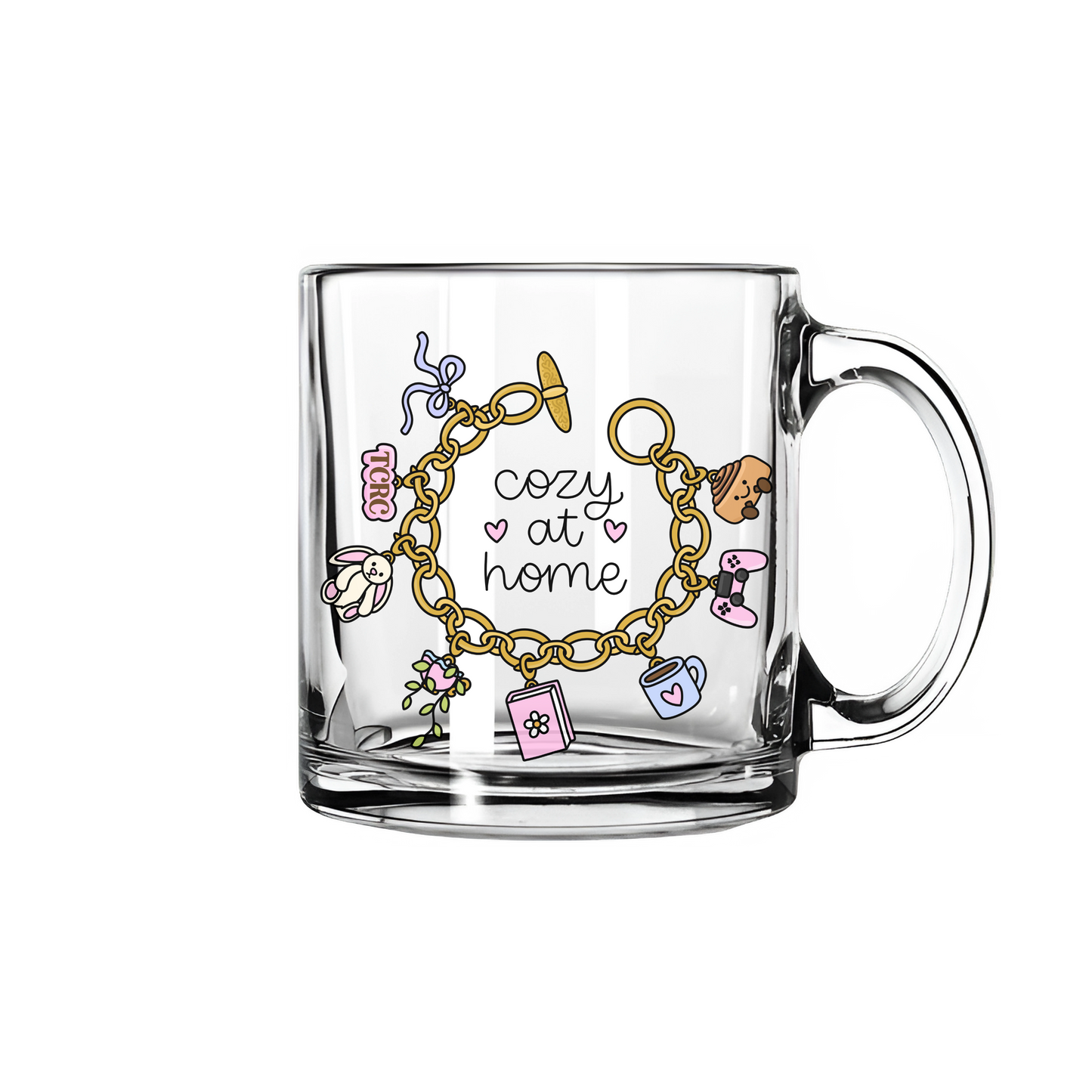 The Cozy Reading Corner "Cozy At Home" Glass Mug