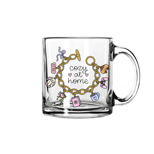 The Cozy Reading Corner "Cozy At Home" Glass Mug