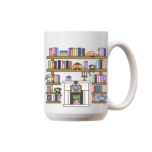 The Cozy Reading Corner "Annie's Shelves" Ceramic Mug