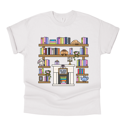 The Cozy Reading Corner "Annie's Shelves" T-Shirt