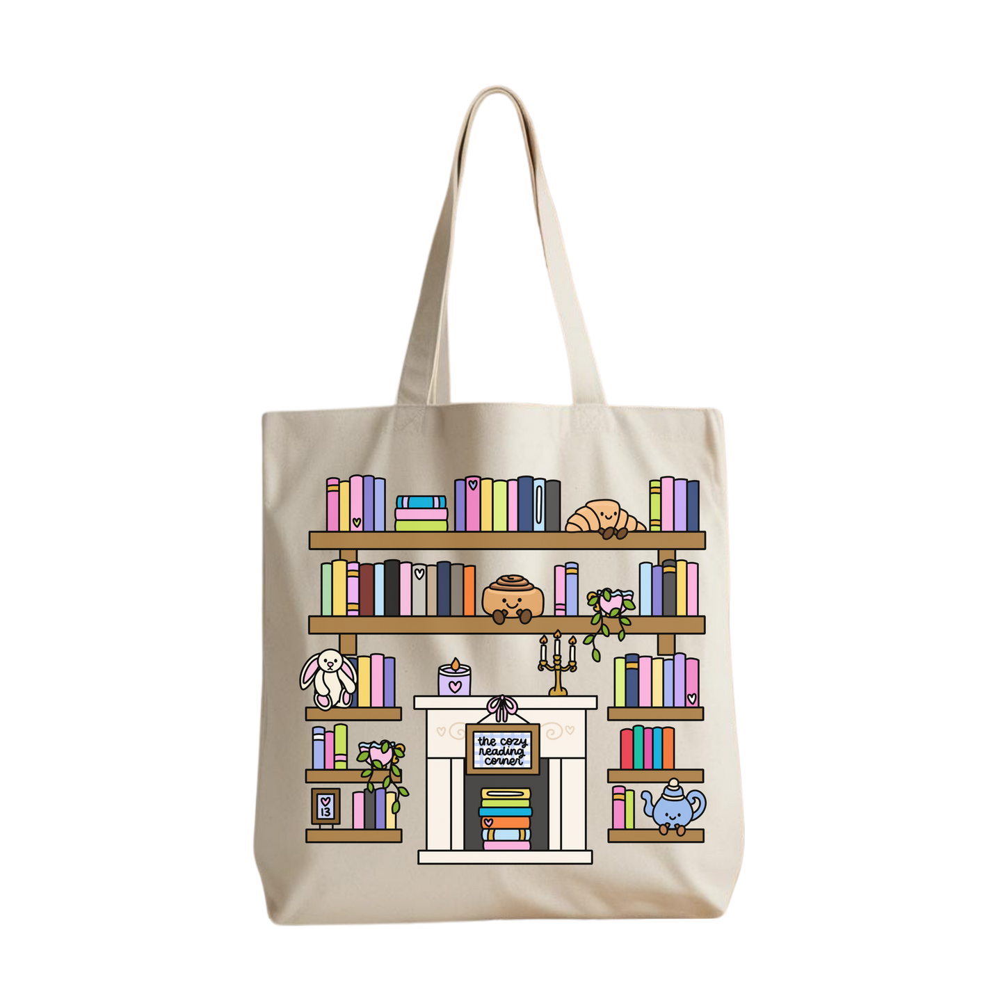 The Cozy Reading Corner "Annie's Shelves" Tote Bag