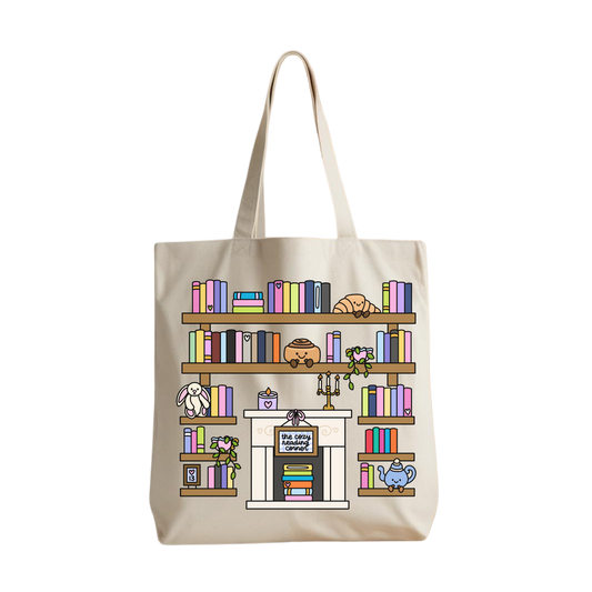 The Cozy Reading Corner "Annie's Shelves" Tote Bag