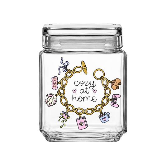 The Cozy Reading Corner "Cozy At Home" Glass Jar
