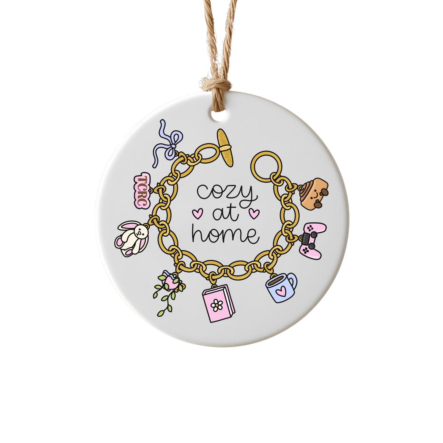 The Cozy Reading Corner "Cozy At Home" Ceramic Ornament