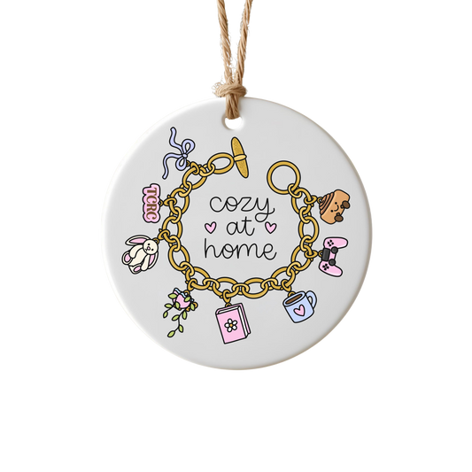 The Cozy Reading Corner "Cozy At Home" Ceramic Ornament