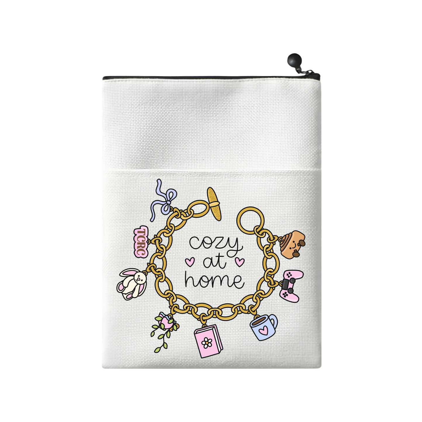 The Cozy Reading Corner "Cozy At Home" Canvas Book Sleeve