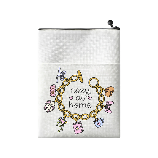The Cozy Reading Corner "Cozy At Home" Canvas Book Sleeve