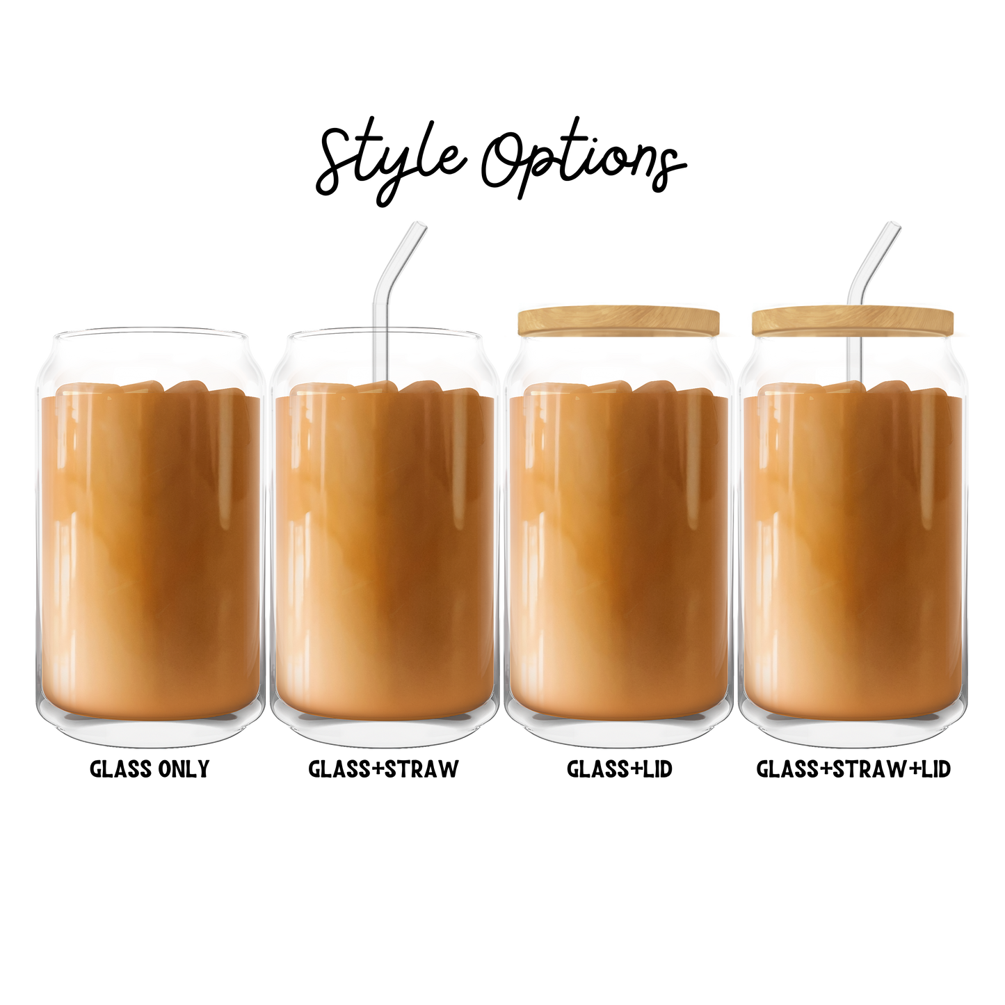 The Cozy Reading Corner "Cozy At Home" Iced Coffee Glass