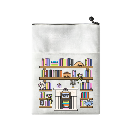 The Cozy Reading Corner "Annie's Shelves" Canvas Book Sleeve