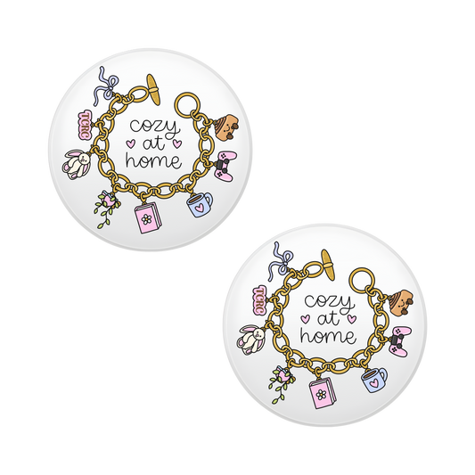 The Cozy Reading Corner "Cozy At Home" Ceramic Coaster Set